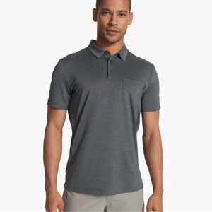 Vuori men’s grey polo size medium